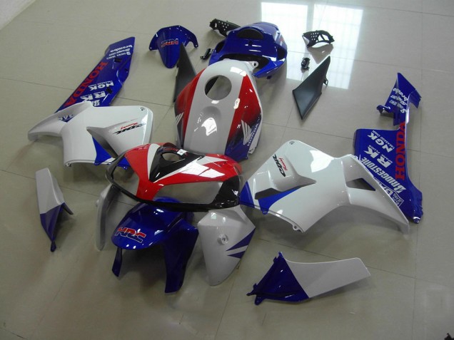 2005-2006 White Blue Red HRC Honda CBR600RR Motorcycle Fairing UK