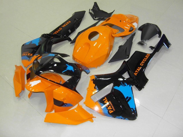 2005-2006 Orange Black Honda CBR600RR Motor Bike Fairings UK