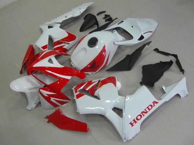 2005-2006 Red White Honda CBR600RR Replacement Motorcycle Fairings UK