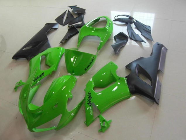 2005-2006 Green Kawasaki ZX6R Motorcycle Replacement Fairings & Bodywork UK