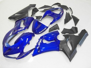 2005-2006 Blue Black Kawasaki ZX6R Motorcycle Fairing UK