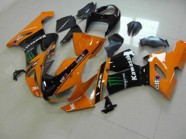 2005-2006 Orange Monster Kawasaki ZX6R Bike Fairing UK