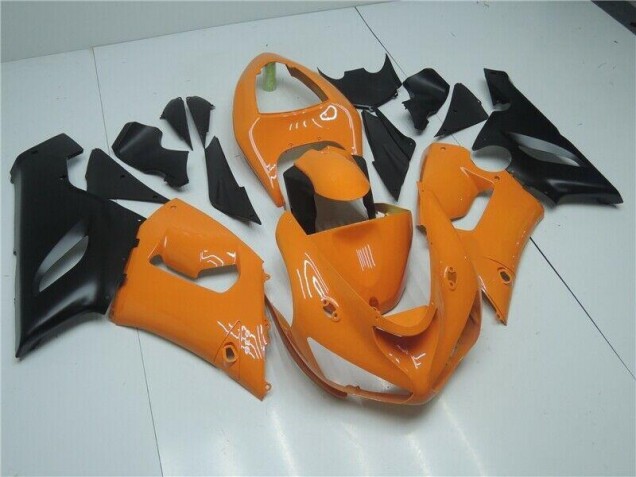 2005-2006 Orange Black Kawasaki ZX6R Bike Fairings UK