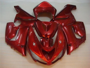 2005-2006 Red Kawasaki ZX6R Bike Fairing UK