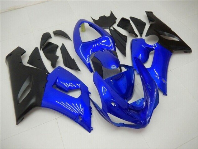 2005-2006 Blue Kawasaki ZX6R Bike Fairings UK