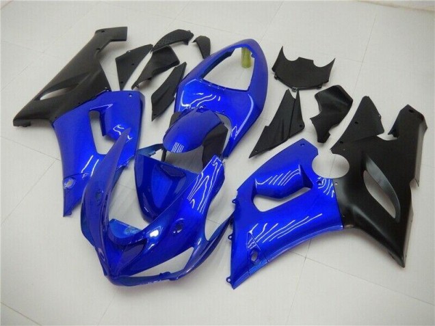 2005-2006 Blue Kawasaki ZX6R Bike Fairings UK