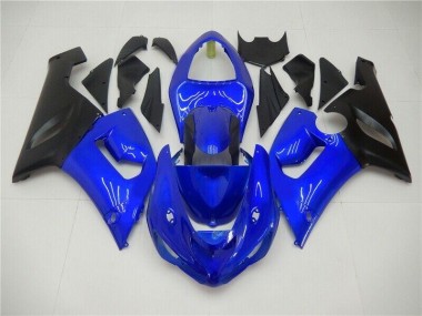 2005-2006 Blue Kawasaki ZX6R Bike Fairings UK