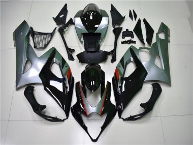 2005-2006 Black Silver Suzuki GSXR 1000 Motorcycle Fairing Kit UK