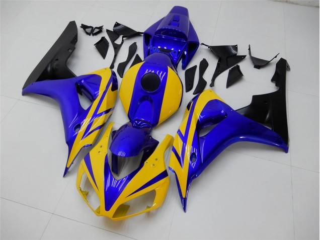 2006-2007 Yellow Blue Honda CBR1000RR Replacement Motorcycle Fairings UK