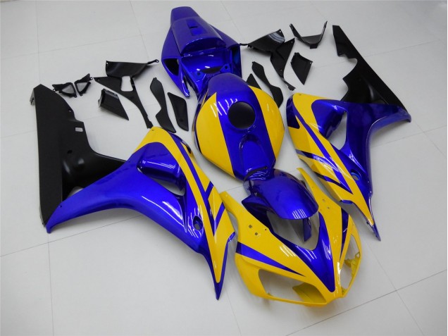 2006-2007 Yellow Blue Honda CBR1000RR Replacement Motorcycle Fairings UK