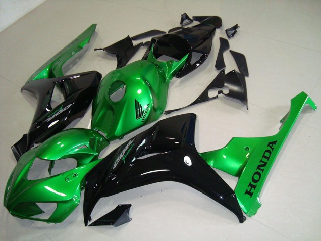 2006-2007 Black Green Honda CBR1000RR Motorcycle Fairing Kits UK