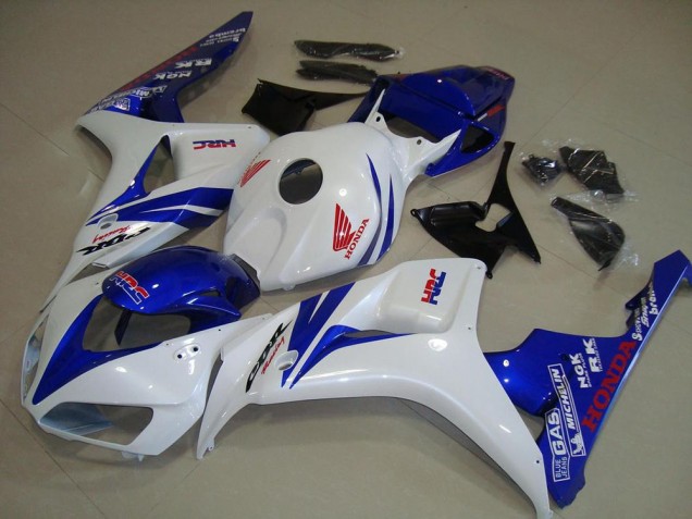 2006-2007 White and Blue Honda CBR1000RR Replacement Fairings UK