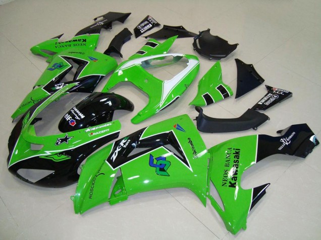 2006-2007 Green Kawasaki ZX10R Motorcycle Fairings UK