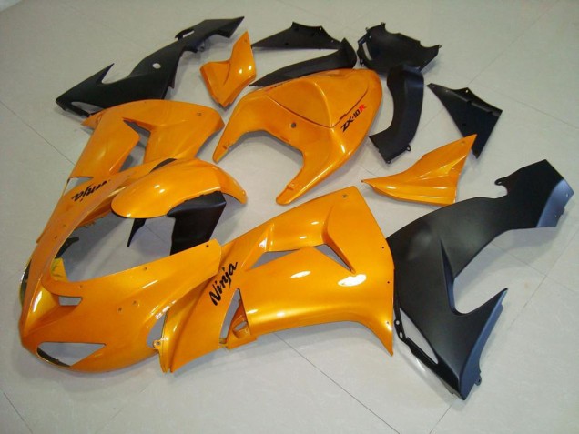 2006-2007 Orange Kawasaki ZX10R Motorcycle Fairings Kits UK