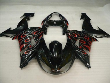 2006-2007 Black Grey Red Kawasaki ZX10R Motorbike Fairing UK