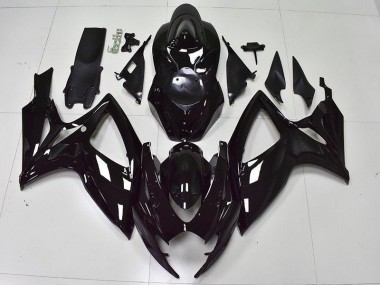 2006-2007 Glossy Black Suzuki GSXR 600/750 Bike Fairing UK