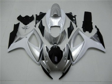 2006-2007 Silver Suzuki GSXR 600/750 Motorcycle Fairings Kits UK