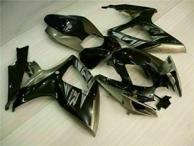 2006-2007 Black Grey Suzuki GSXR 600/750 Motorcycle Fairing Kits UK