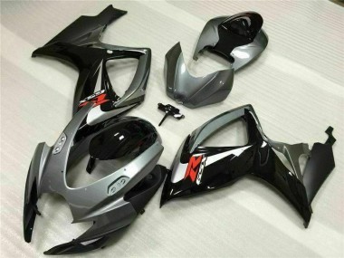 2006-2007 Silver Grey Suzuki GSXR 600/750 Motorcycle Fairing Kit UK