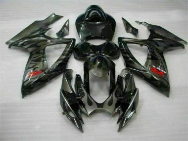 2006-2007 Black Suzuki GSXR 600/750 Bike Fairing UK