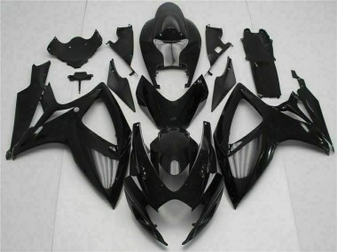 2006-2007 Black Suzuki GSXR 600/750 Bike Fairing Kit UK