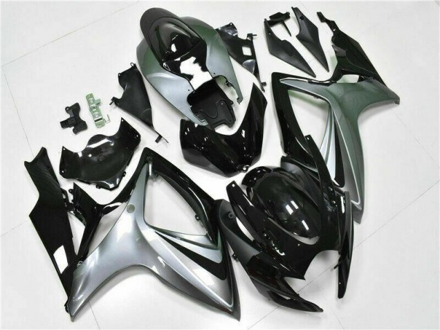 2006-2007 Black Suzuki GSXR 600/750 Motor Bike Fairings UK