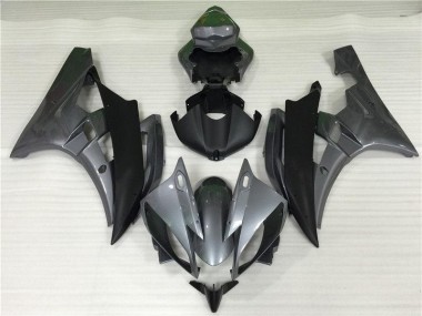 2006-2007 Grey Black Yamaha YZF R6 Bike Fairing Kit UK