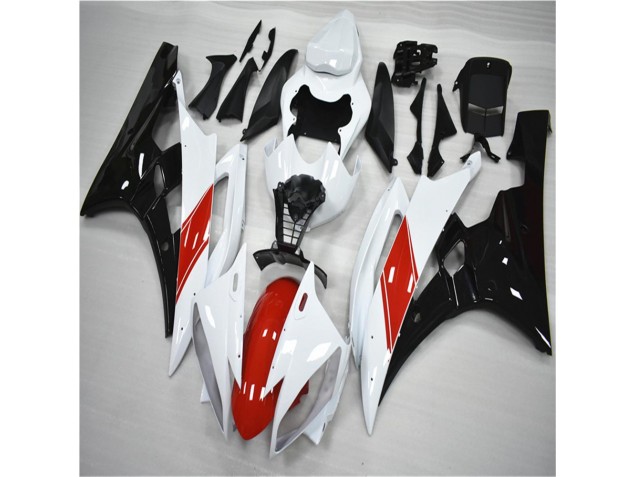 2006-2007 Red White Black Yamaha YZF R6 Moto Fairings UK