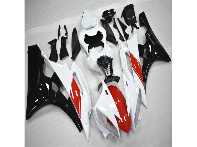 2006-2007 Red White Black Yamaha YZF R6 Moto Fairings UK