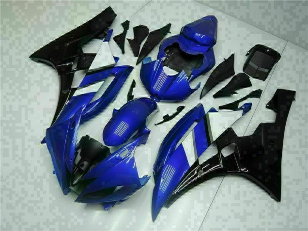 2006-2007 Blue Black Yamaha YZF R6 Motorcycle Fairing Kit UK