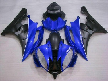 2006-2007 Blue Black Yamaha YZF R6 Motor Fairings UK