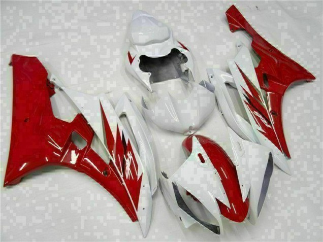 2006-2007 Red White Yamaha YZF R6 Motorcycle Bodywork UK