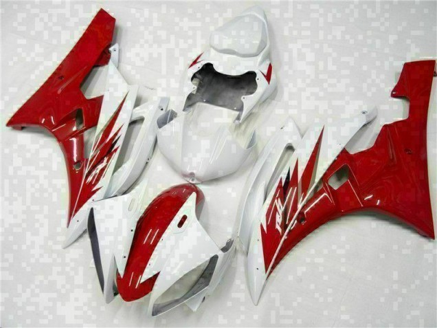 2006-2007 Red White Yamaha YZF R6 Motorcycle Bodywork UK