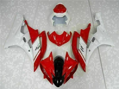 2006-2007 Red White Yamaha YZF R6 Motorcyle Fairings UK