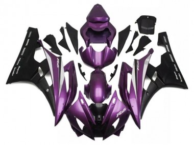 2006-2007 Purple Black Yamaha YZF R6 Motorcylce Fairings UK