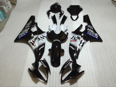 2006-2007 Glossy Black Yamaha YZF R6 Bike Fairing UK