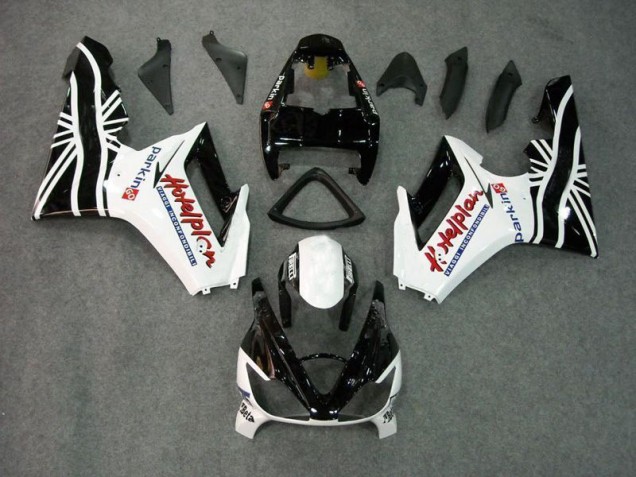 2006-2008 Black White Triumph Daytona 675 Triple Bike Fairings UK