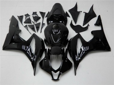 2007-2008 Glossy Black Honda CBR600RR Bike Fairings UK