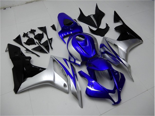 2007-2008 Blue Silver Black Honda CBR600RR Replacement Motorcycle Fairings UK