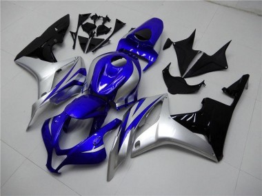 2007-2008 Blue Silver Black Honda CBR600RR Replacement Motorcycle Fairings UK