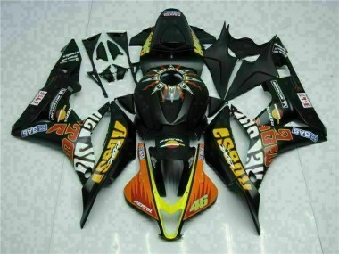 2007-2008 Black Yellow Repsol 46 Honda CBR600RR Motorcycle Bodywork UK