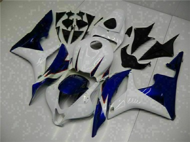 2007-2008 White Blue Honda CBR600RR Replacement Motorcycle Fairings UK