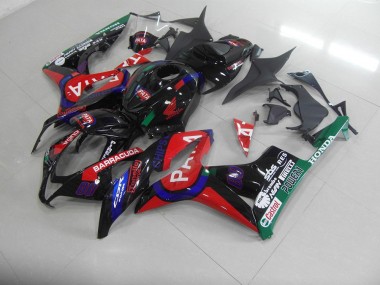 2007-2008 Black Red Pata Honda CBR600RR Motorcycle Fairings Kits UK