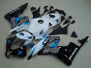 2007-2008 White Black Blue Honda CBR600RR Bike Fairing UK