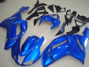 2007-2008 Blue Kawasaki ZX6R Motorcycle Fairings Kit UK