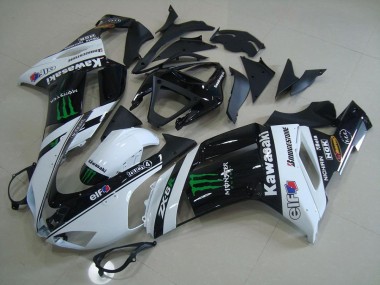 2007-2008 White Monster Kawasaki ZX6R Motorcycle Fairings UK