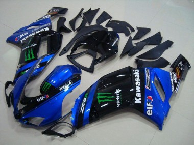 2007-2008 Blue Monster Kawasaki ZX6R Motorbike Fairings UK