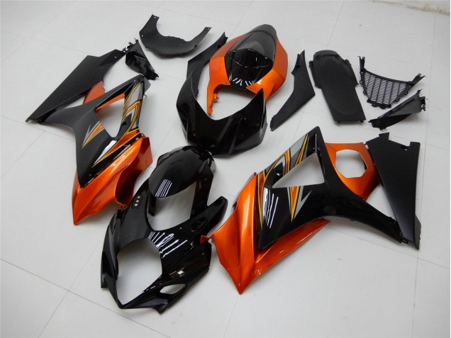 2007-2008 Orange Black Suzuki GSXR 1000 K7 Motor Fairings UK