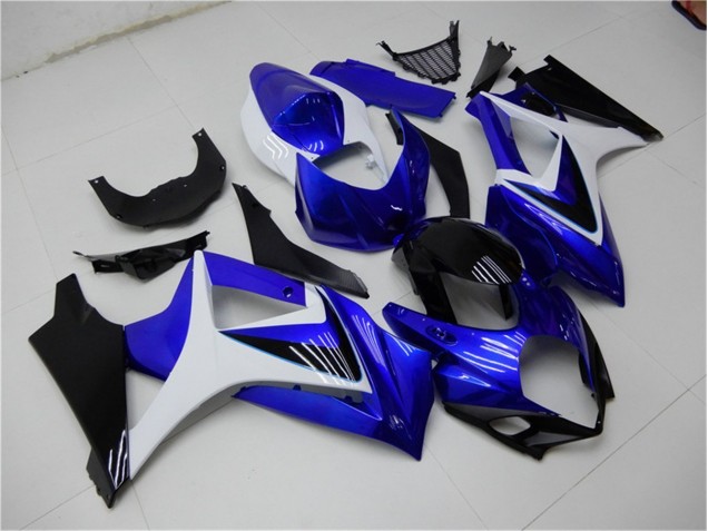 2007-2008 Blue White Black Suzuki GSXR 1000 K7 Motorcylce Fairings UK