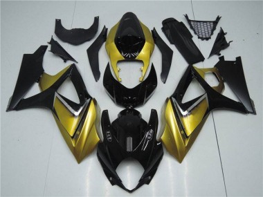 2007-2008 Gold Black Suzuki GSXR 1000 K7 Motorbike Fairing UK